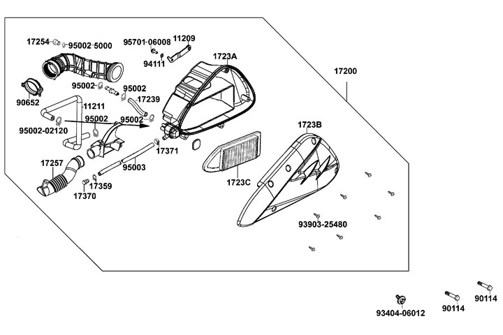 Luftfilter - Luftburk